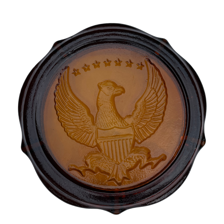 Vintage Indiana Glass American Eagle Ashtray