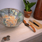 Ancient Nishapur Turquoise Glazed Pottery Bowl