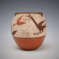 Antique Miniature Zia Roadrunner Pottery Olla